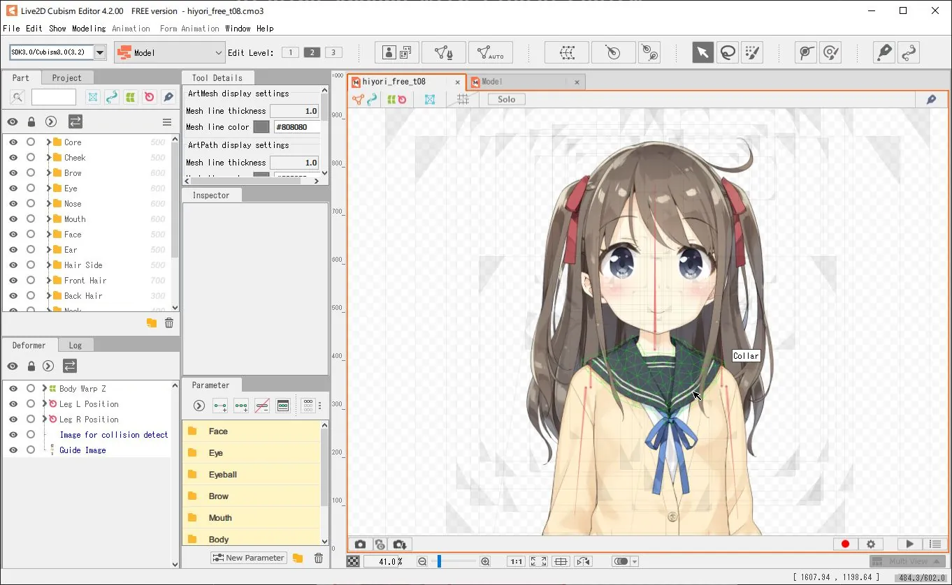 Live2D with Hiyori Sample File