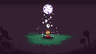 Medicine Melancholy sitting silently in the middle of a field