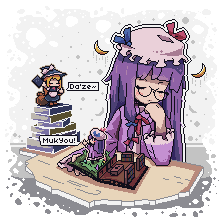 Patchouli dreaming of her and Marisa bickering at each other
