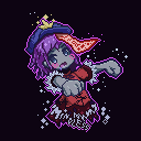 Yoshika stills doing a zombie pose